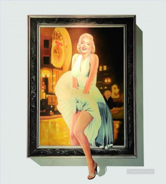 フレーム 3D のマリリン モンロー Oil Paintings
